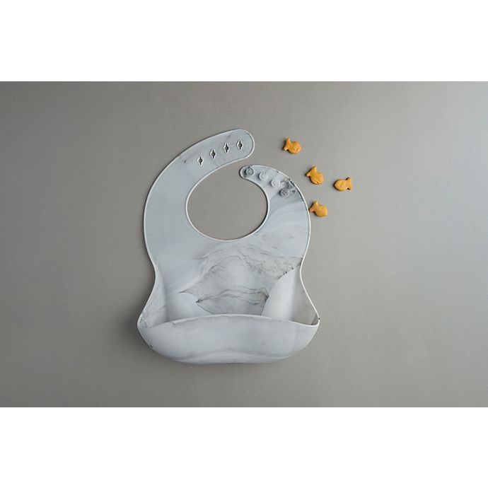 slide 3 of 3, Loulou Lollipop Marble Silicone Bib, 1 ct