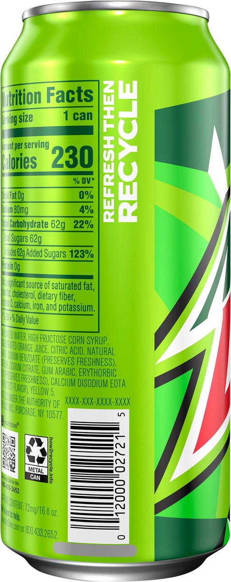 slide 2 of 4, Mountain Dew Soda Citrus 16 Fl Oz, 16 fl oz