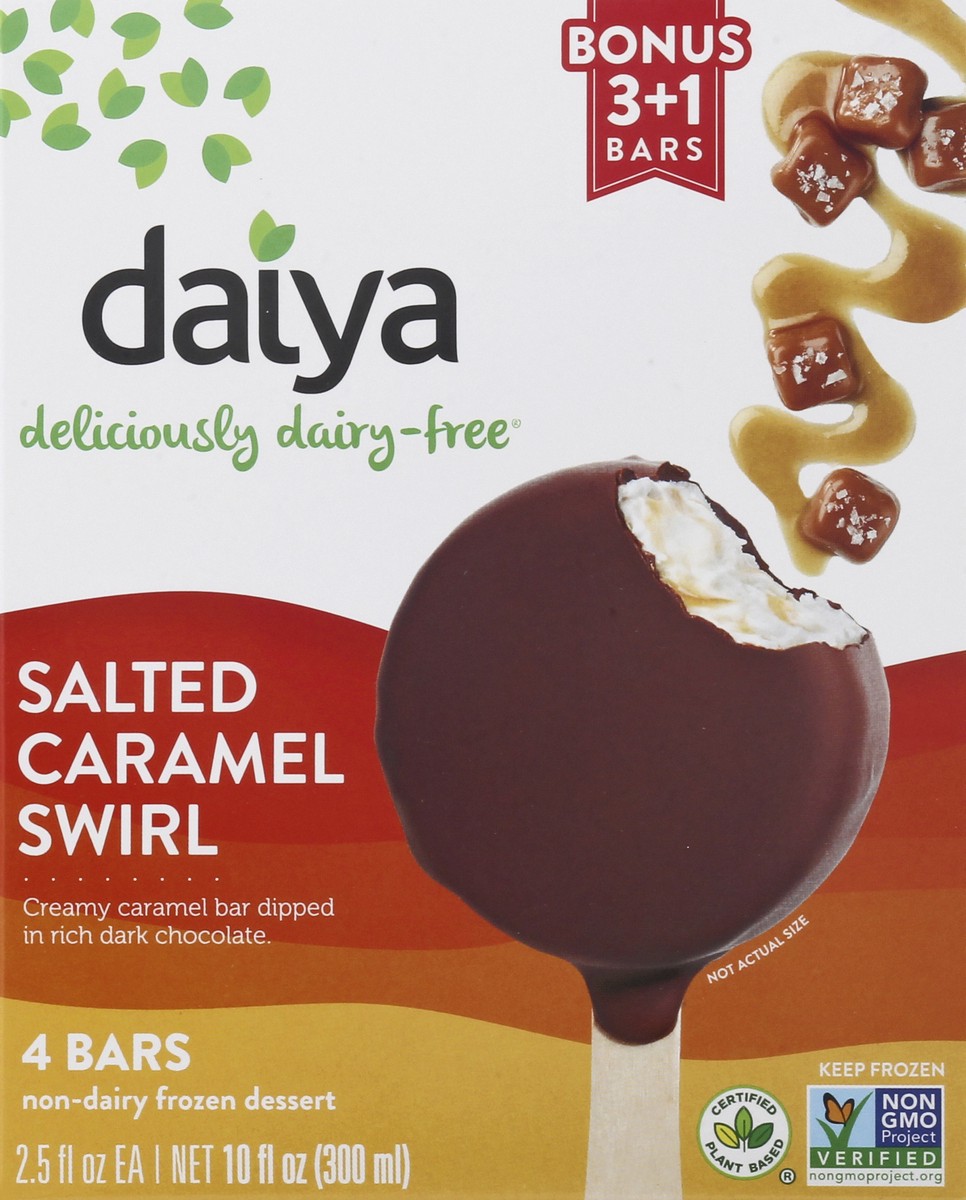 slide 7 of 9, Daiya Dairy Free Salted Caramel Swirl Non-Dairy Frozen Dessert Bar - 10 oz, 10 oz