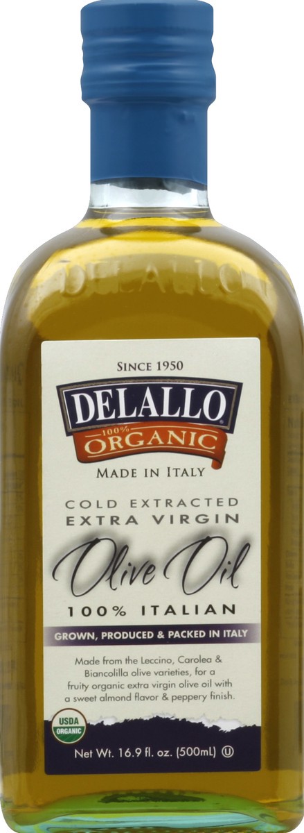 slide 2 of 2, DeLallo 100% Organic Extra Virgin Olive Oil, 16.9 oz