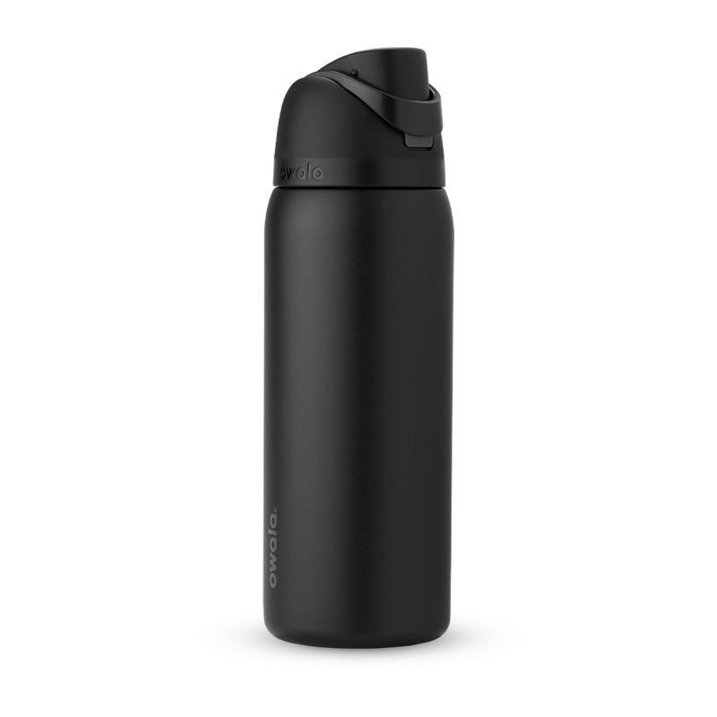 slide 1 of 7, Owala 32oz FreeSip Stainless Steel Water Bottle - Black, 32 oz