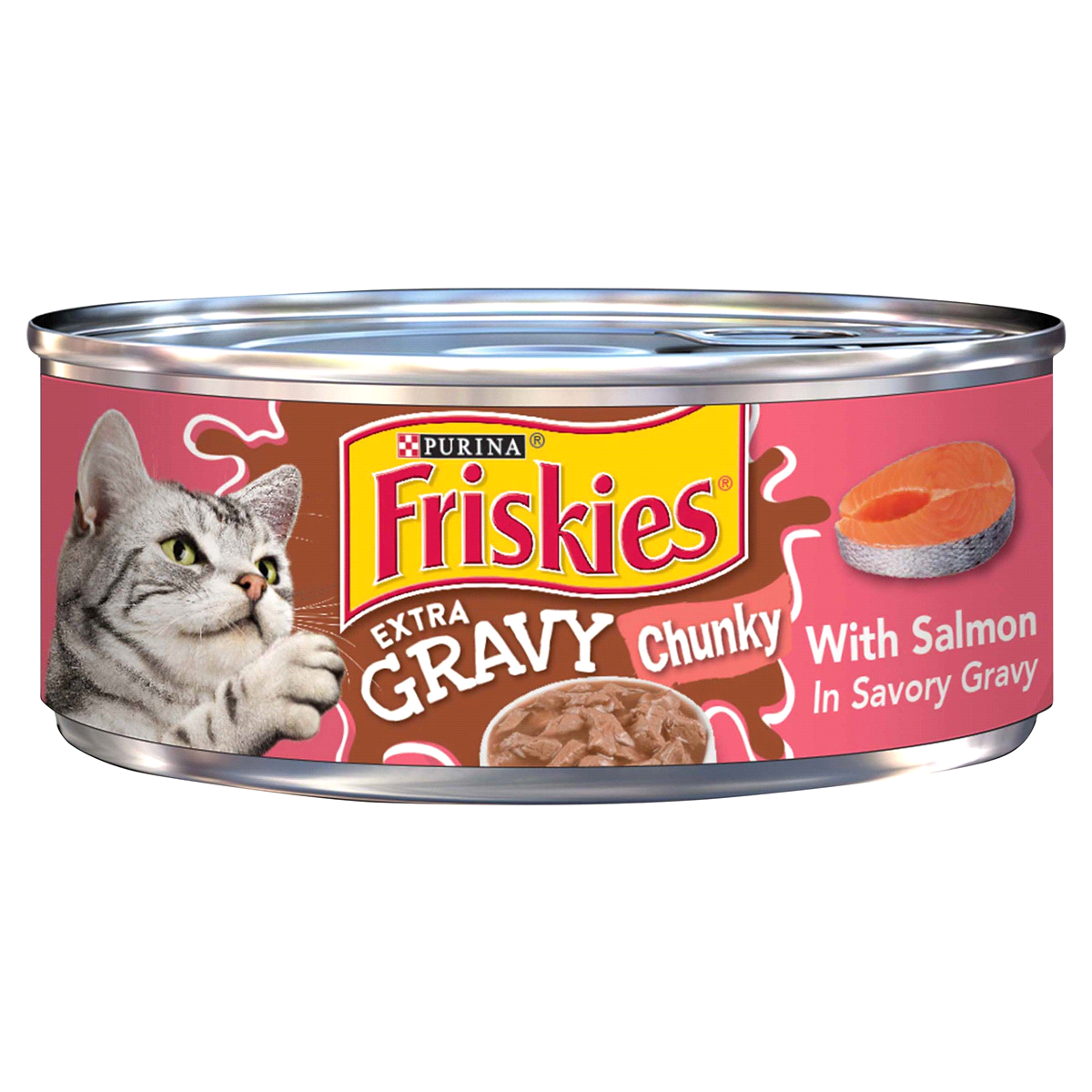 slide 1 of 1, Purina Friskies SauceSations with Salmon & Tuna in Creamy Sauce Cat Food, 5.5 oz