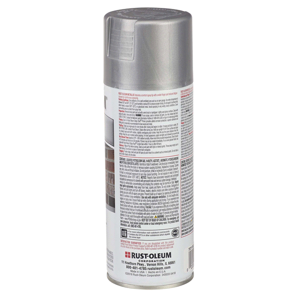 slide 2 of 9, Rust-Oleum Stops Rust Protective Metallic Finish Spray Paint - 7271830, Silver, 11 oz