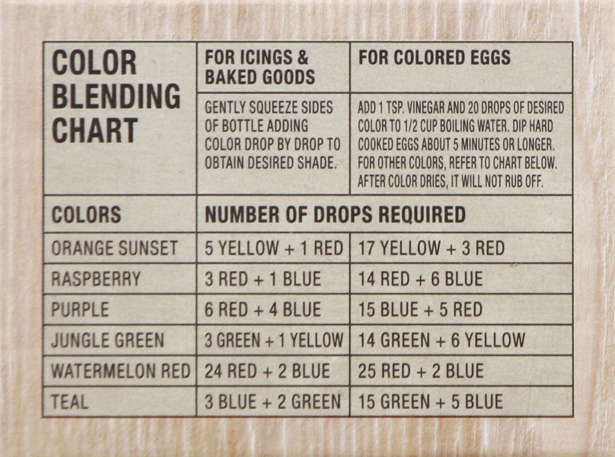 slide 3 of 7, Signature Select Food Coloring 4 ea, 4 ct; 0.25 fl oz