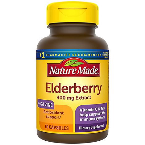 slide 1 of 1, Nature Made Elderberry 400mg - 60 Ct, 60 ct