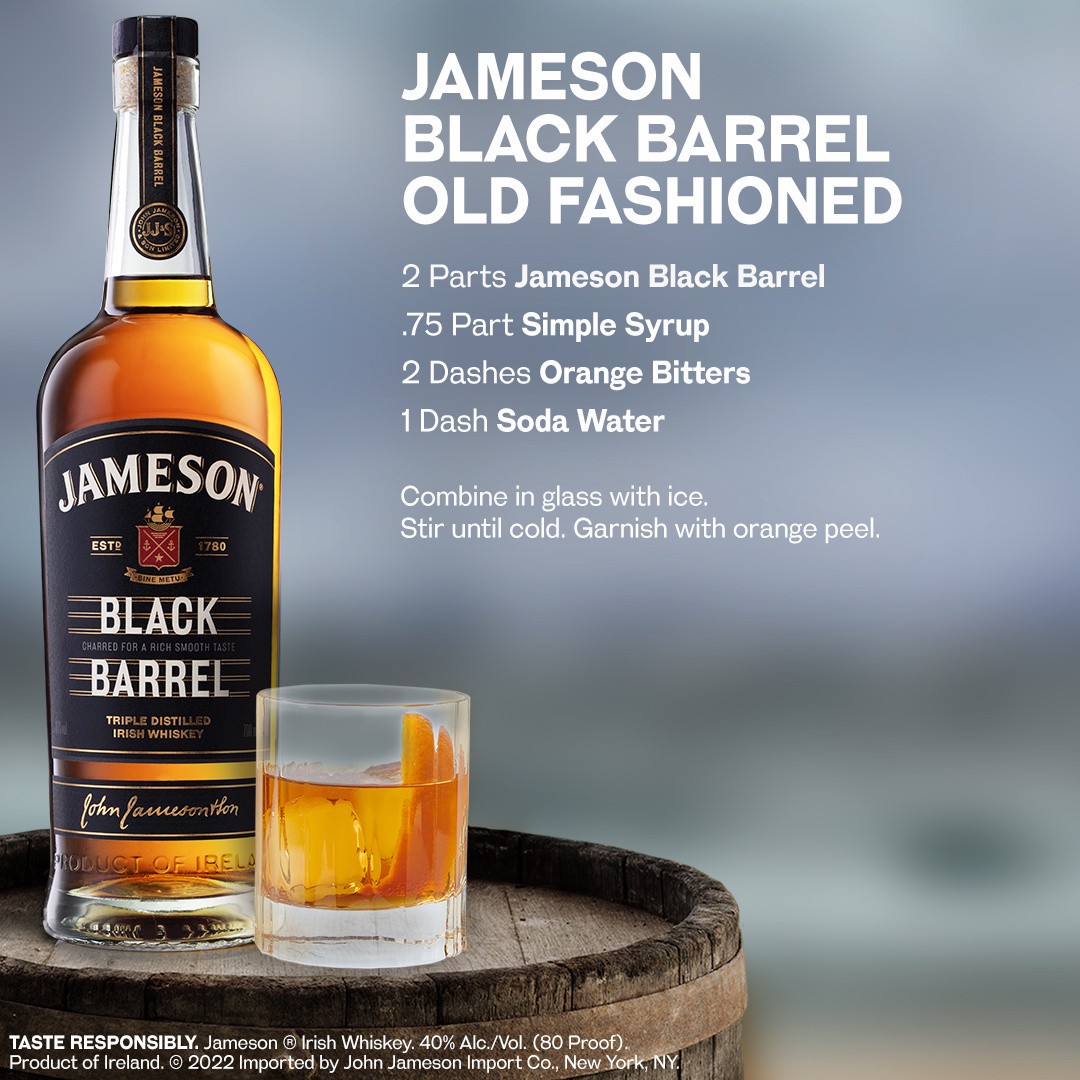 slide 10 of 10, Jameson Irish Whiskey Jameson Black Barrel Irish Whiskey, 750 mL Bottle, 40% ABV, 750 ml