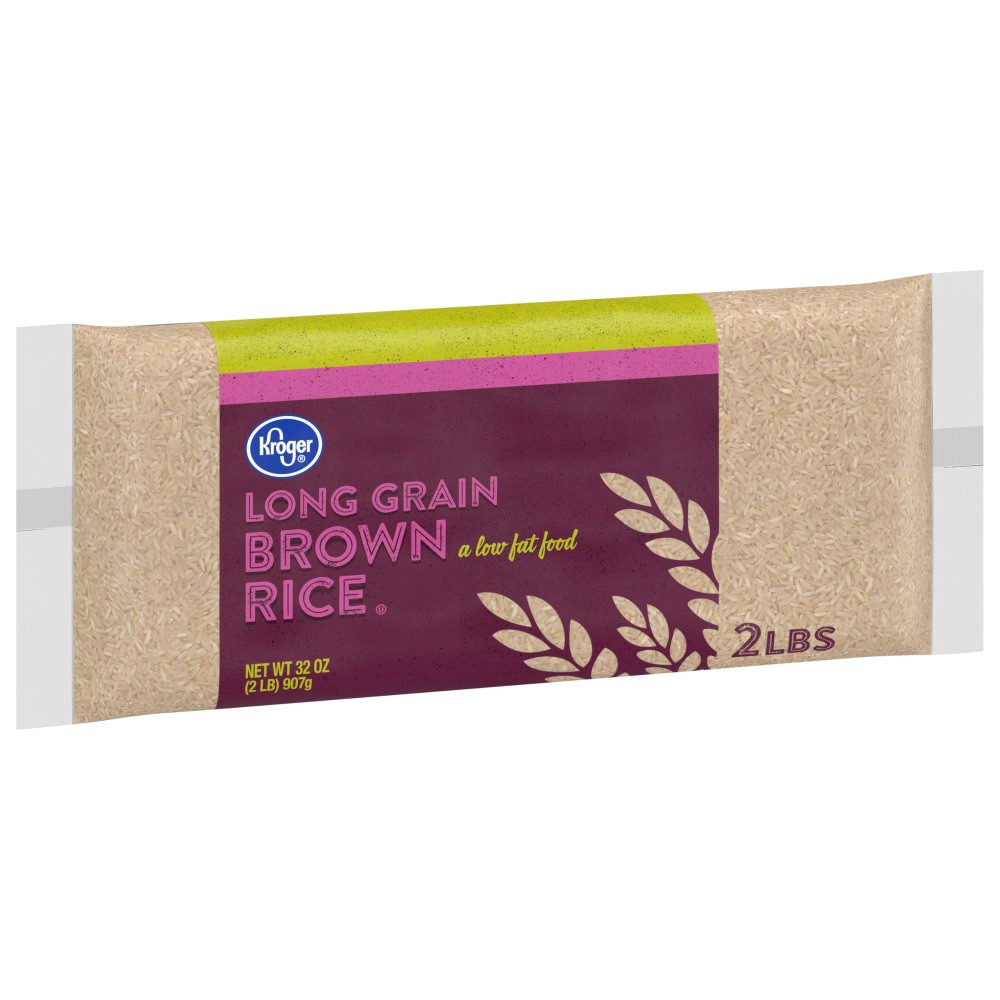 slide 1 of 2, Kroger Long Grain Brown Rice, 32 oz