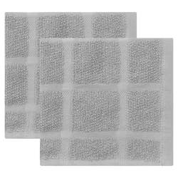 Room & Retreat 2pk Solid Dish Cloth Drizzle, 12 in x 12 in