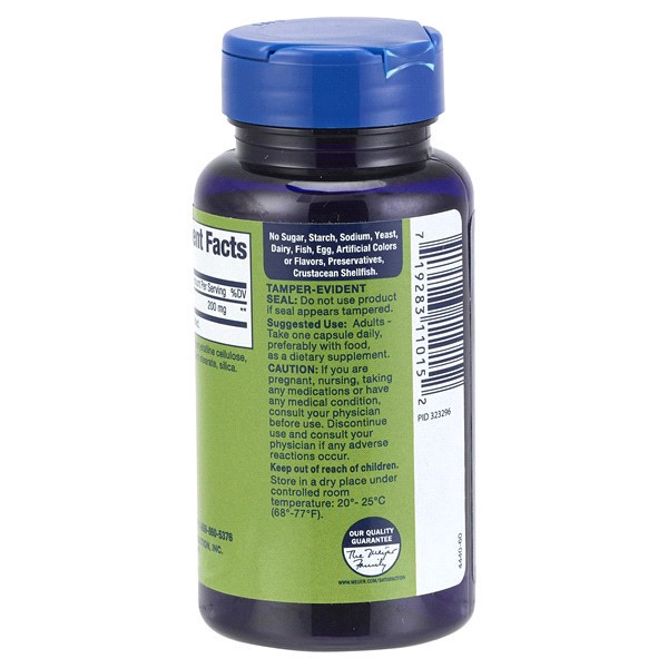 slide 8 of 9, Meijer Wellness Meijer Natural Alpha Lipoic Acid Capsules, 200 mg, 60 ct