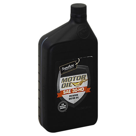 slide 1 of 1, Signature Select Motor Oil Premium Sae 30-Hd, 1 qt