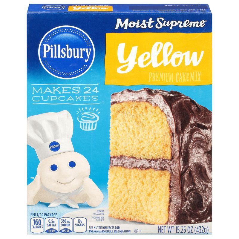 slide 1 of 26, Pillsbury Moist Supreme Classic Yellow Cake Mix - 15.25oz, 15.25 oz