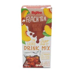 Hy-vee Simplylight, Peach Iced Tea Sugar Free, Low Calorie Drink Mix - 6 ct; 1.5 oz