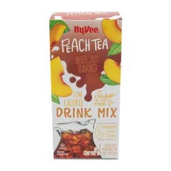 Hy-vee Simplylight, Peach Iced Tea Sugar Free, Low Calorie Drink Mix - 6 ct; 1.5 oz