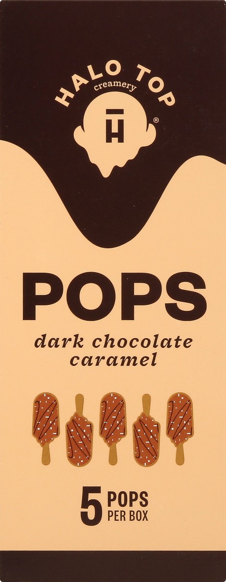 slide 7 of 10, Halo Top Creamery Dark Chocolate Caramel Light Ice Cream Pops, 17.5 fl oz