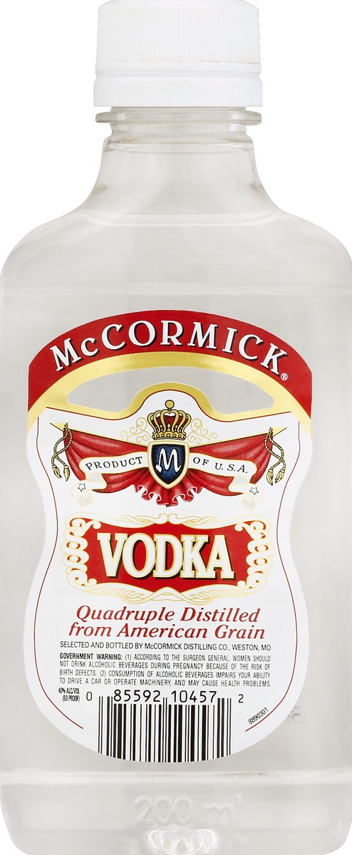 slide 2 of 2, McCormick Vodka 200 ml, 200 ml