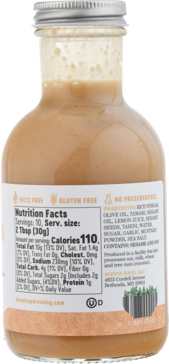 slide 5 of 9, Dress It Up Sesame Tahini Dressing 10 fl oz, 10 fl oz