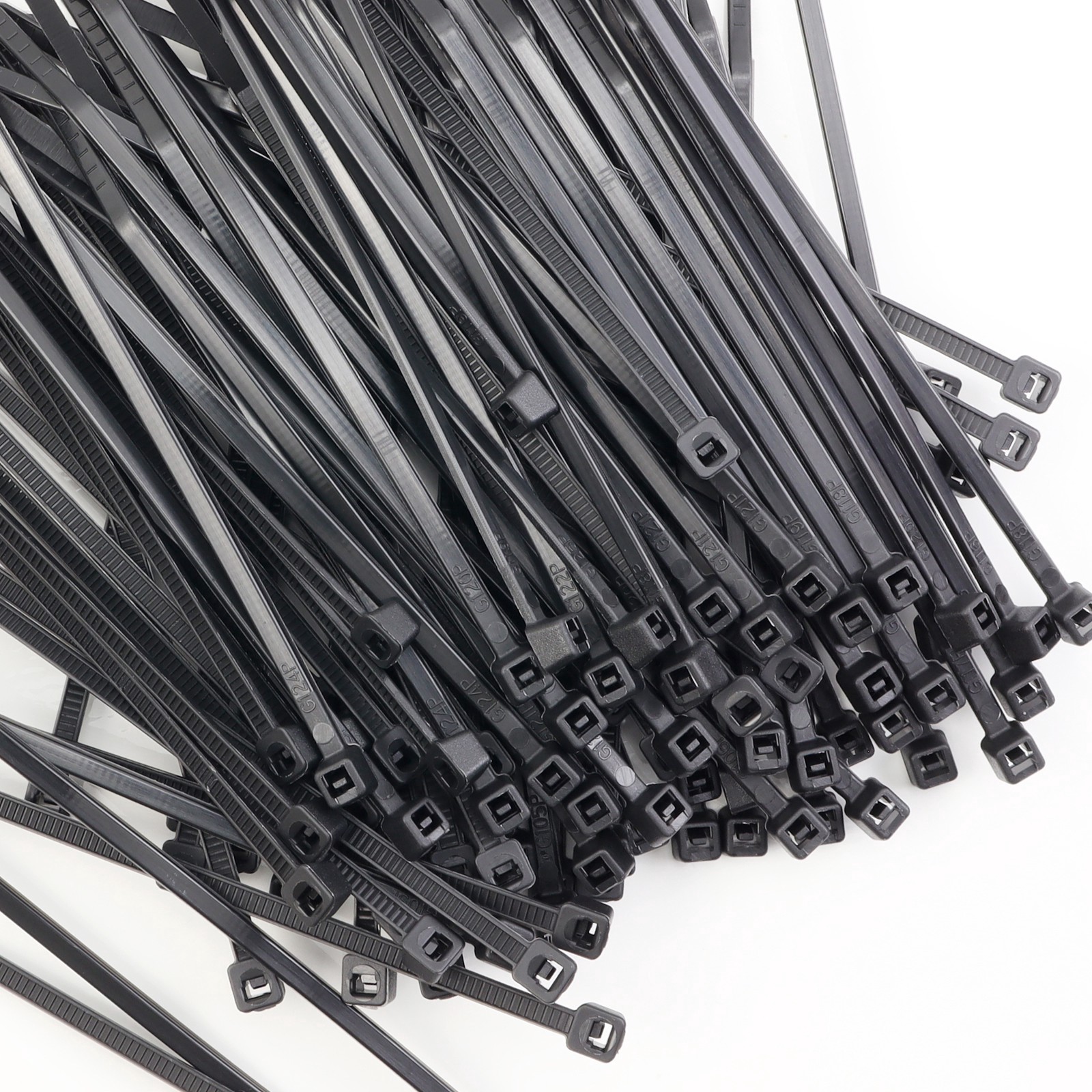 slide 2 of 3, Bundle Buddies Black Multi Purpose Cable Ties, 4 in