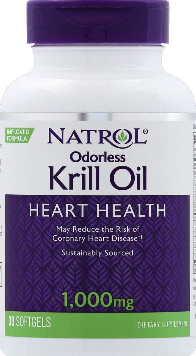 slide 2 of 2, Natrol Odorless Krill Oil, 30 ct