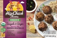 slide 1 of 1, Hip Chick Farms Organic Teriyaki & Ginger Chicken Meatballs, 8 oz