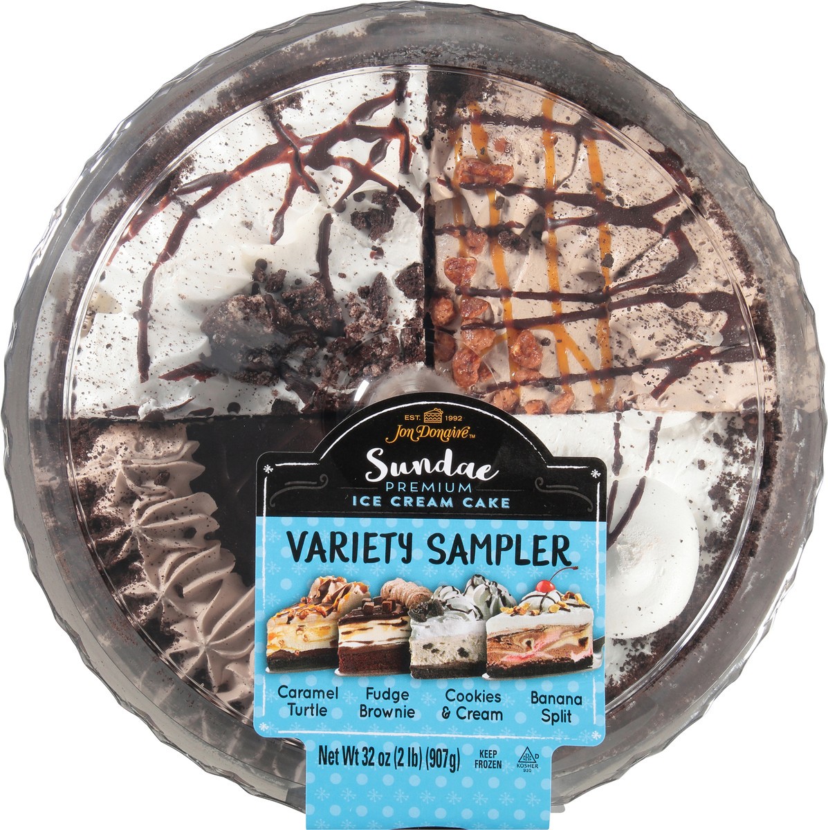 Jon Donaire Ice Cream Cake Premium Sundae Variety Sampler 32 Oz Shipt 