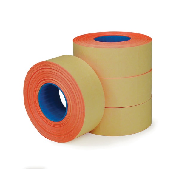 slide 1 of 1, Office Depot Brand 1-Line Price-Marking Labels, Red, 1,200 Labels Per Roll, Pack Of 4 Rolls, 4 ct