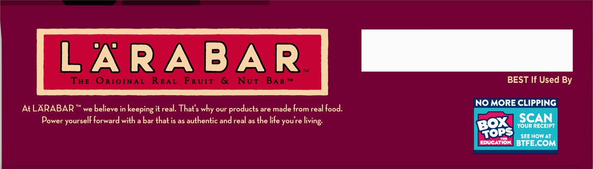 slide 4 of 9, LÄRABAR Chocolate Raspberry Truffle, Gluten Free Vegan Fruit Nut Bars, 8 ct, 8 ct
