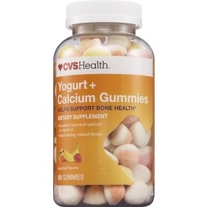 slide 1 of 1, CVS Health Yogurt Plus Calcium Assorted Gummies, 90 ct