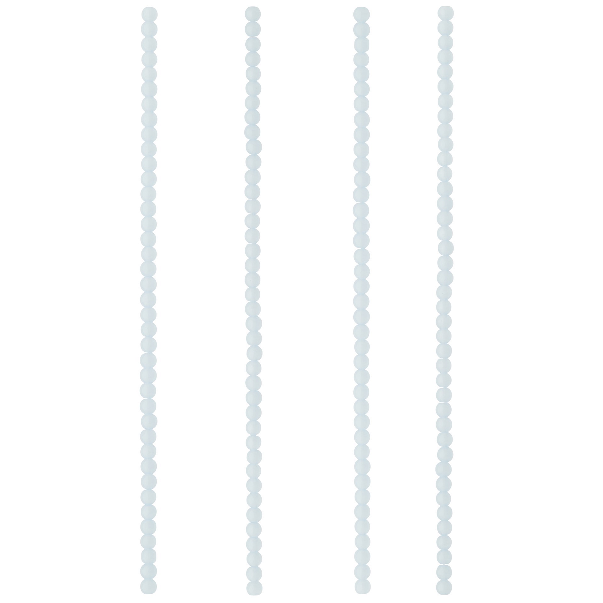 slide 2 of 3, Light Sapphire Round Glass Beads, 4mm By Bead Landing, 4 mm