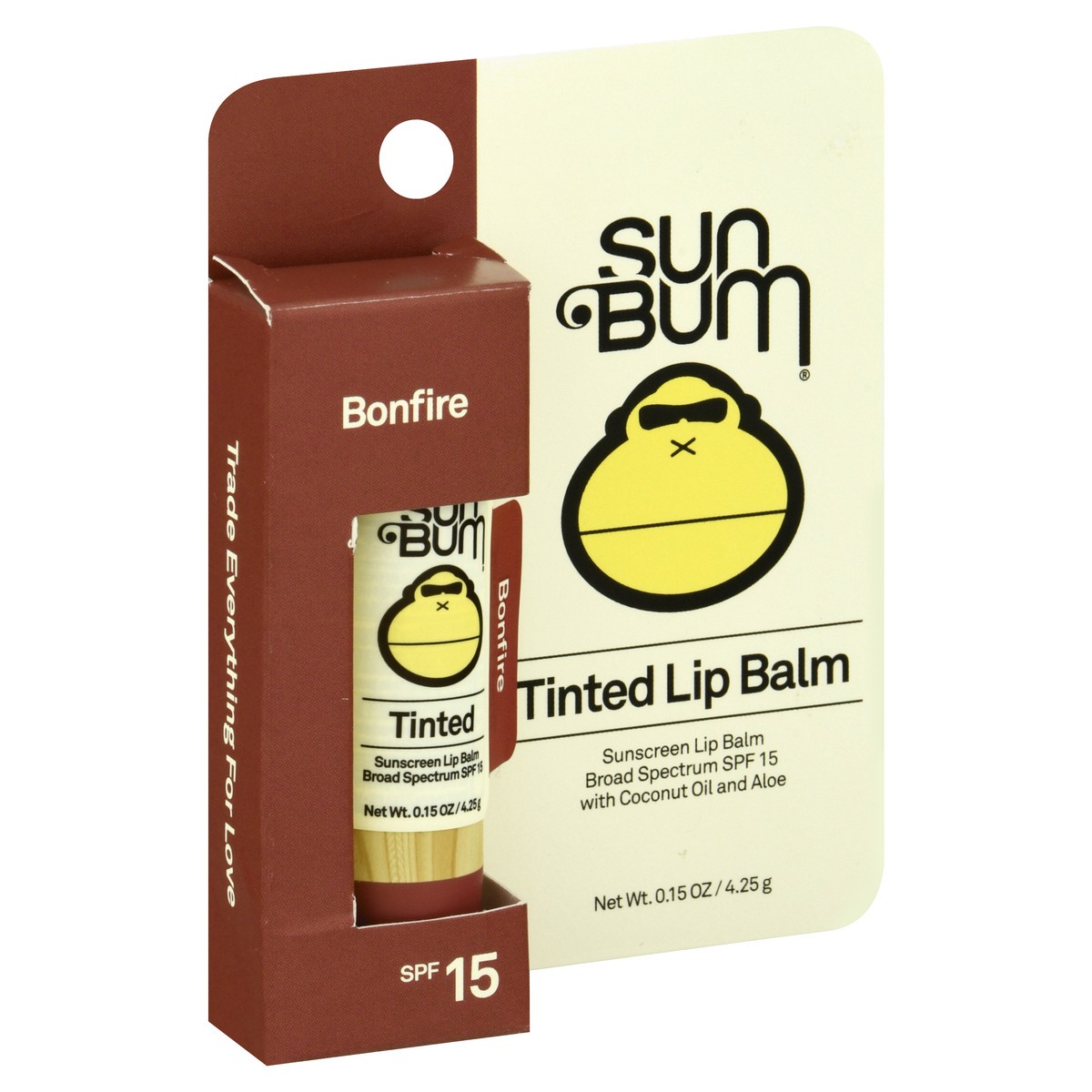 slide 2 of 9, Sun Bum Bonfire Tinted Lip Balm Spf 15, 0.15 oz