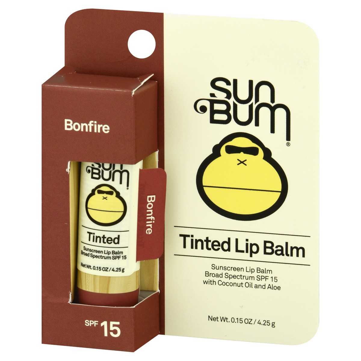 slide 3 of 9, Sun Bum Bonfire Tinted Lip Balm Spf 15, 0.15 oz