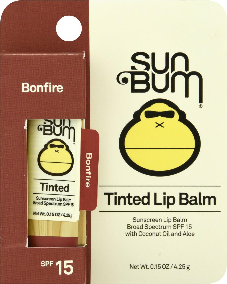 slide 4 of 9, Sun Bum Bonfire Tinted Lip Balm Spf 15, 0.15 oz