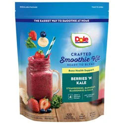 Dole Smoothie Kit, Berries 'N Kale, Bone Health Support