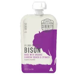 Serenity Kids Baby Food Bison with Kabocha Squash & Spinach