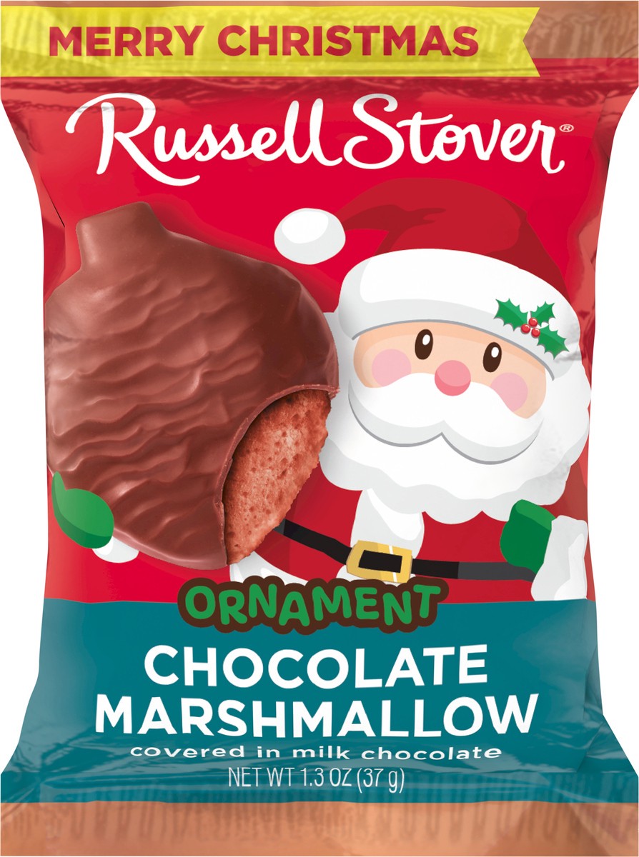 slide 3 of 8, RUSSELL STOVER Christmas Milk Chocolate Chocolate Marshmallow Ornament, 1.3 oz