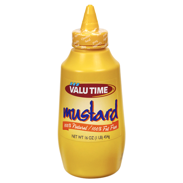 slide 1 of 1, Value Time Mustard, 16 oz