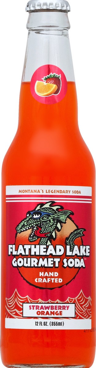 slide 4 of 4, Flathead Lake Strawberry Orange Soda, 12 fl oz