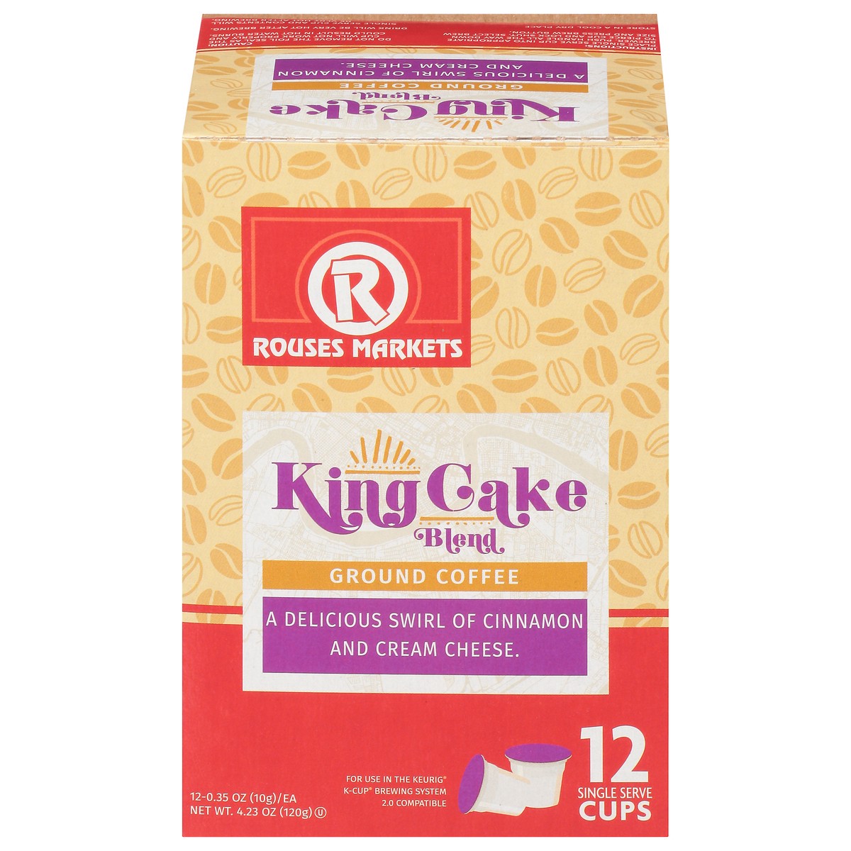 slide 2 of 4, Rouses Markets Single Serve Cups Ground King Cake Blend Coffee Cup/Tub/Bowl 12 ea, 12 ct