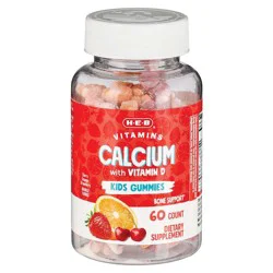 H-E-B Vitamins Kids Calcium with Vitamin D Gummies - 110 mg
