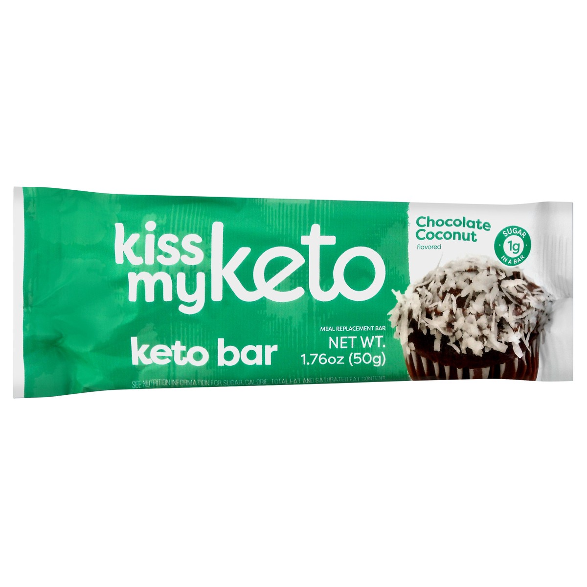 slide 2 of 9, Kiss My Keto Chocolate Coconut Flavored Bar 1.76 oz Wrapper, 1.76 oz