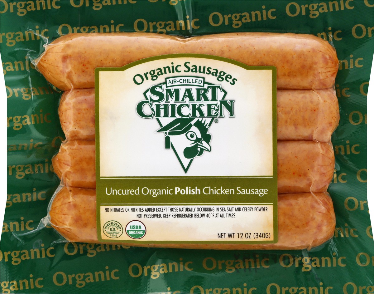 slide 3 of 12, Tecumseh Farms Smart Chicken Organic Polish Sausage, 12 oz
