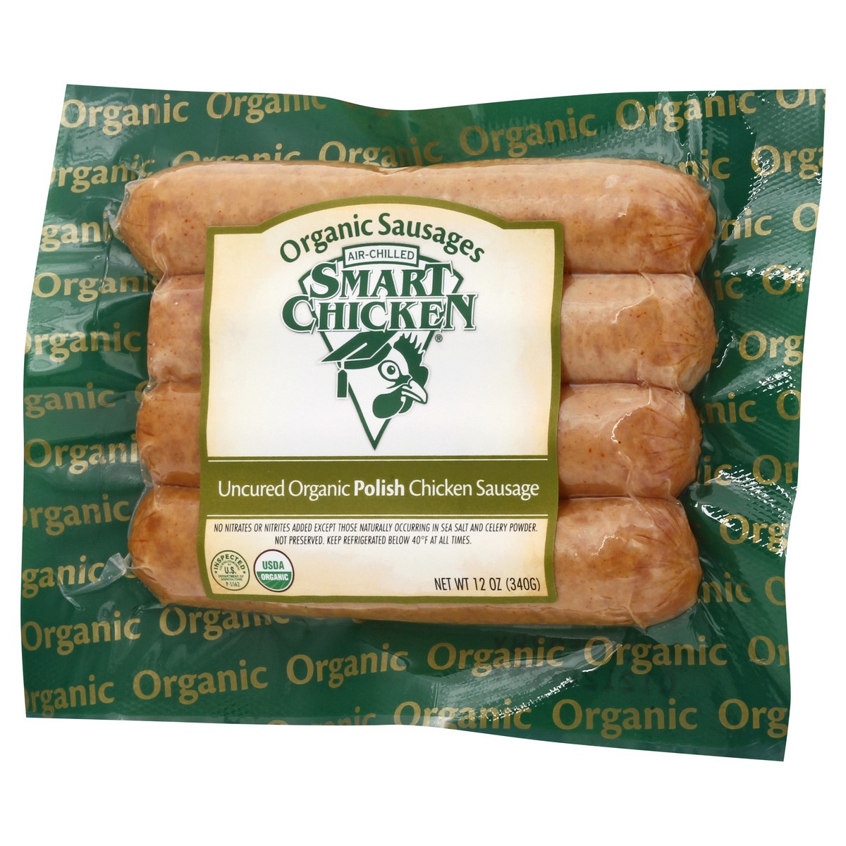 slide 1 of 12, Tecumseh Farms Smart Chicken Organic Polish Sausage, 12 oz