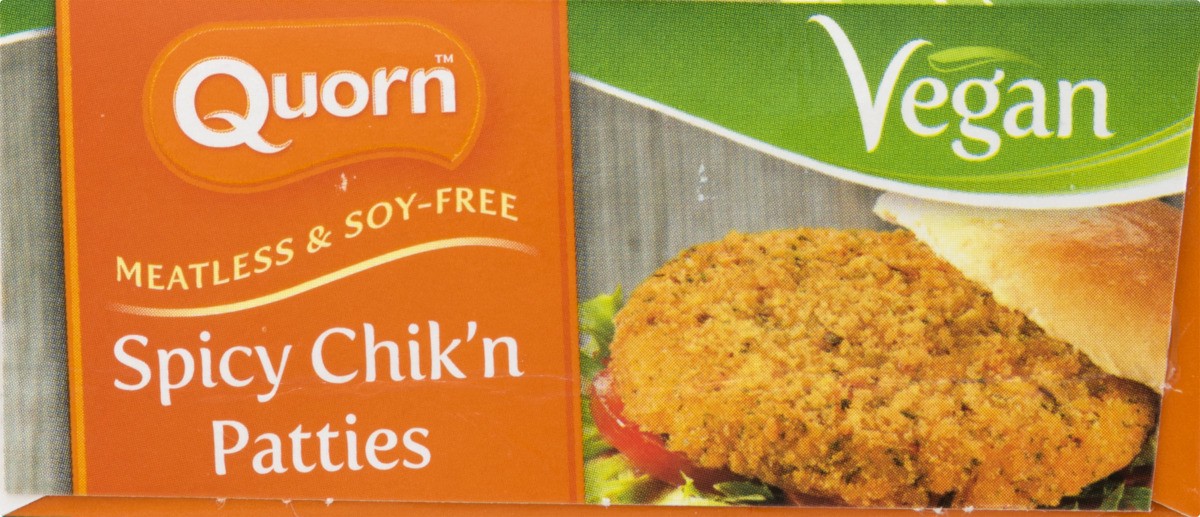 slide 2 of 11, Quorn Vegan Meatless ChiQin Spicy Patties, 4 ct