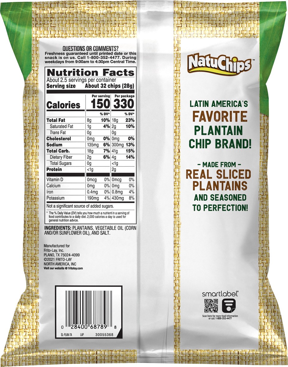 slide 2 of 6, Natuchips Plantain Chips Original - 2.25 oz, 2.25 oz