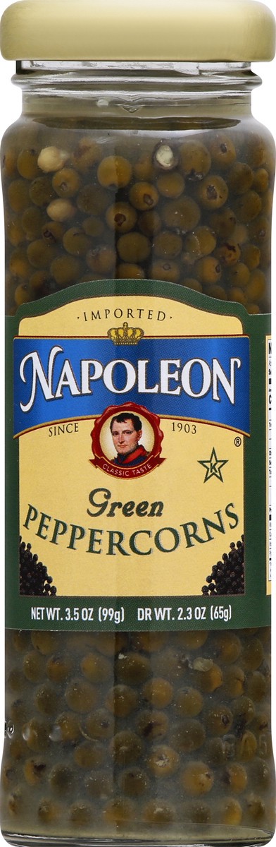 slide 2 of 13, Napoleon Green Peppercorns 3.5 oz, 3.5 oz