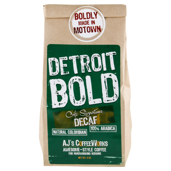 slide 1 of 2, Detroit Bold Decaf Coffee, 8 oz