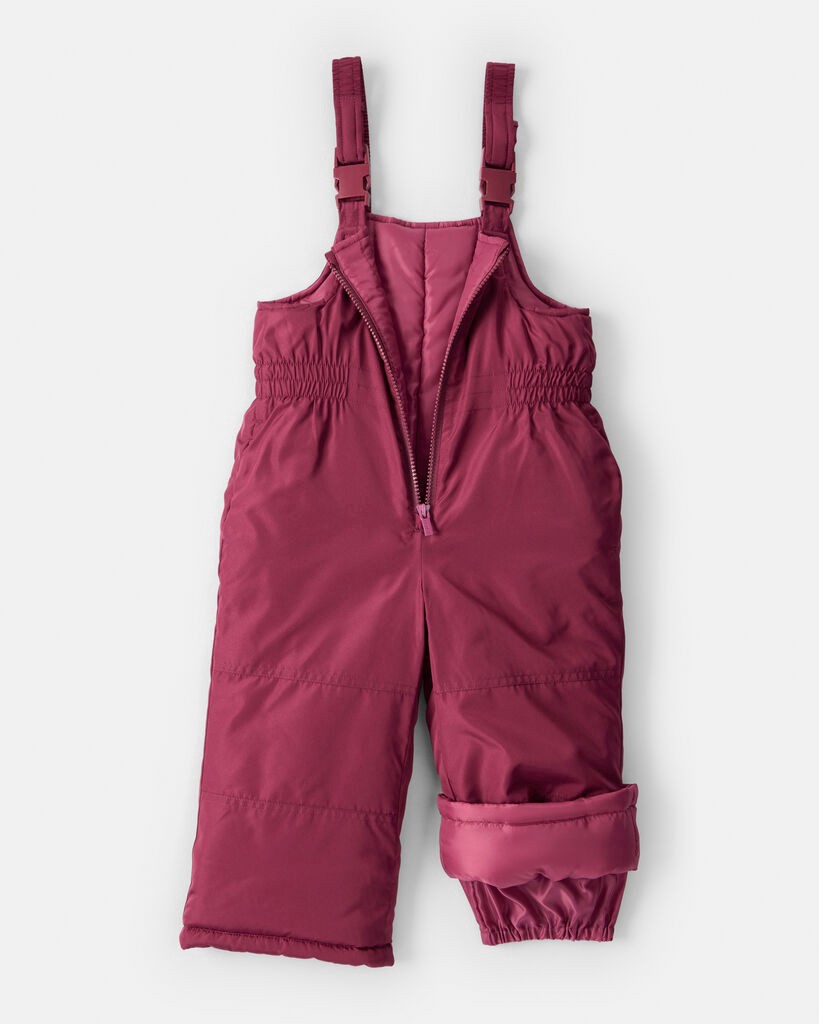 slide 6 of 6, Carter's Toddler Girl 2-Piece Color Block Hooded Snowsuit Jacket & Bib Set - Pink/Red Red 4T, 2 pc