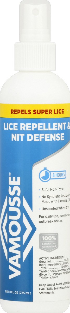 slide 1 of 8, Vamousse Lice Repellent & Nit Defense 8 oz, 8 oz