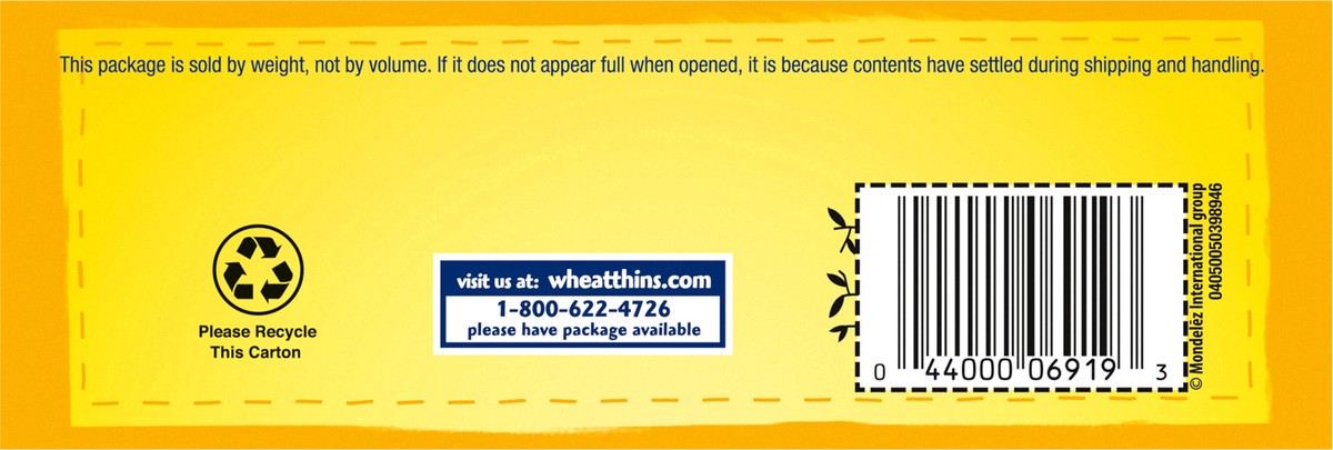 slide 8 of 9, Wheat Thins Reduced Fat Snacks, Whole Grain Wheat Crackers, Snack Crackers, Family Size, 12.5 oz, 12.5 oz