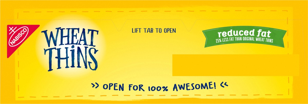 slide 4 of 9, Wheat Thins Reduced Fat Snacks, Whole Grain Wheat Crackers, Snack Crackers, Family Size, 12.5 oz, 12.5 oz