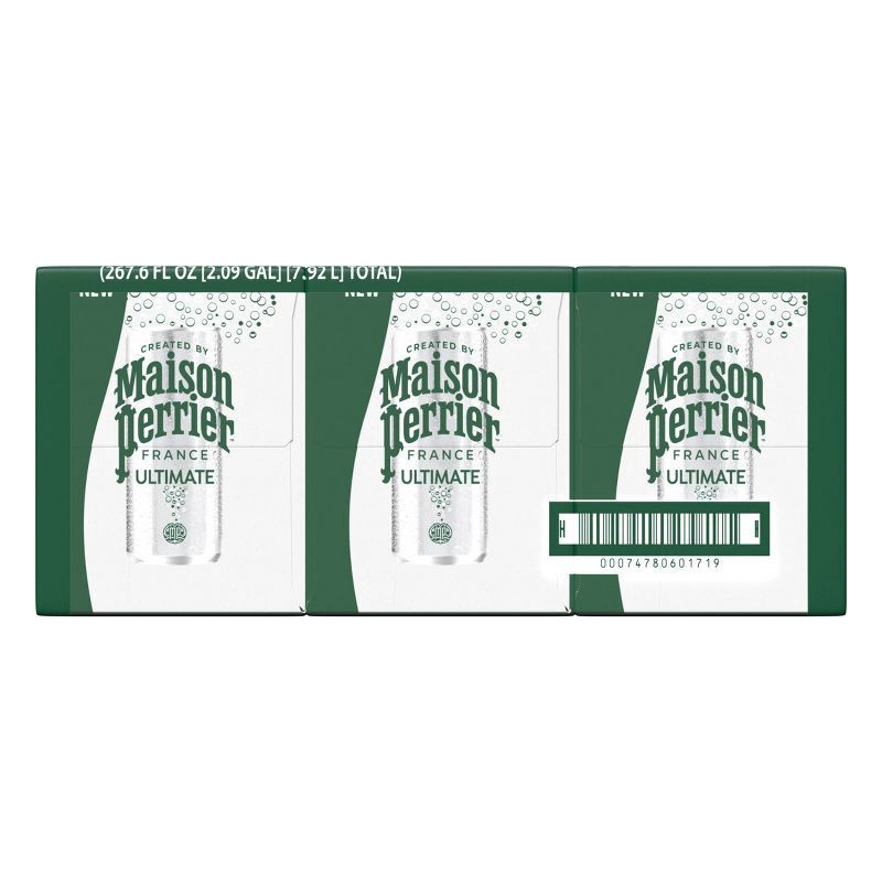slide 1 of 7, Maison Perrier Forever Ultimate Sparkling Water, 11.15 FL OZ Cans, 8 Count 330 ml, 8 ct